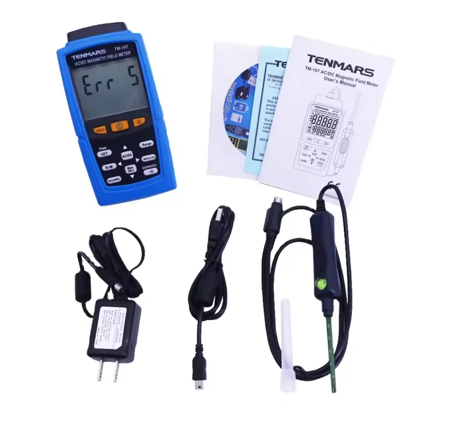 TM-197 AC / DC Gaussmeter Magnetic Field 3000mT (30000 Gauss) Strength Meter Tes