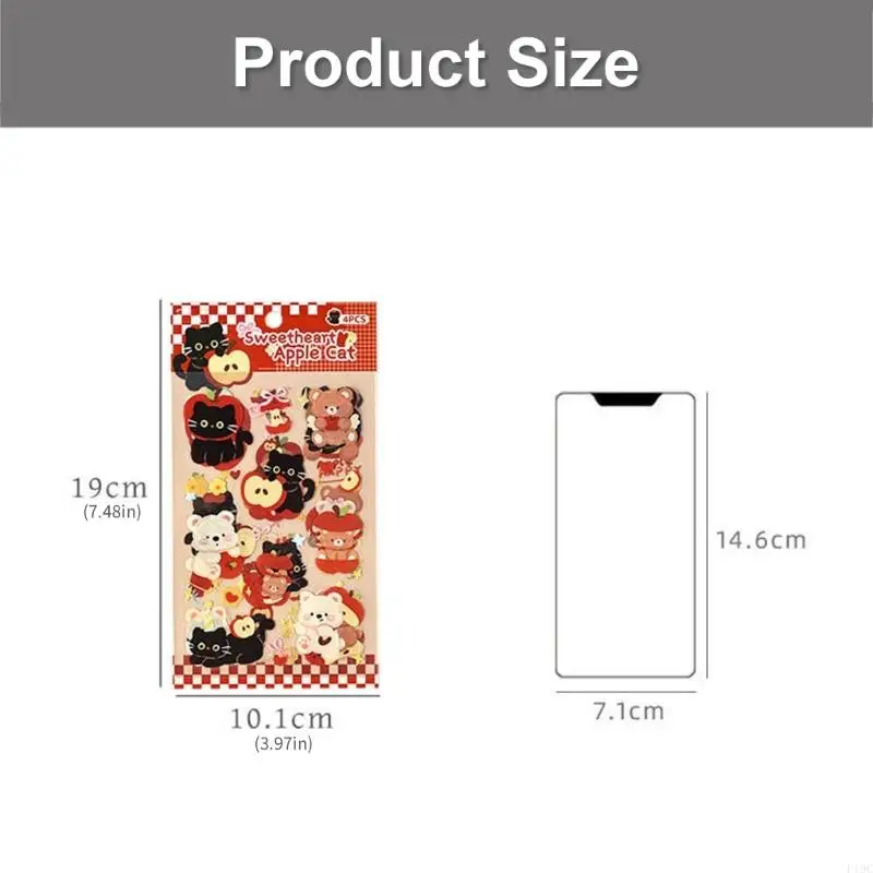 Animal Theme Decorative Sticker Waterproof PET Sticker For Art Craft Scrapbooking Journal Memory Book Laptop Phone Cover F19C