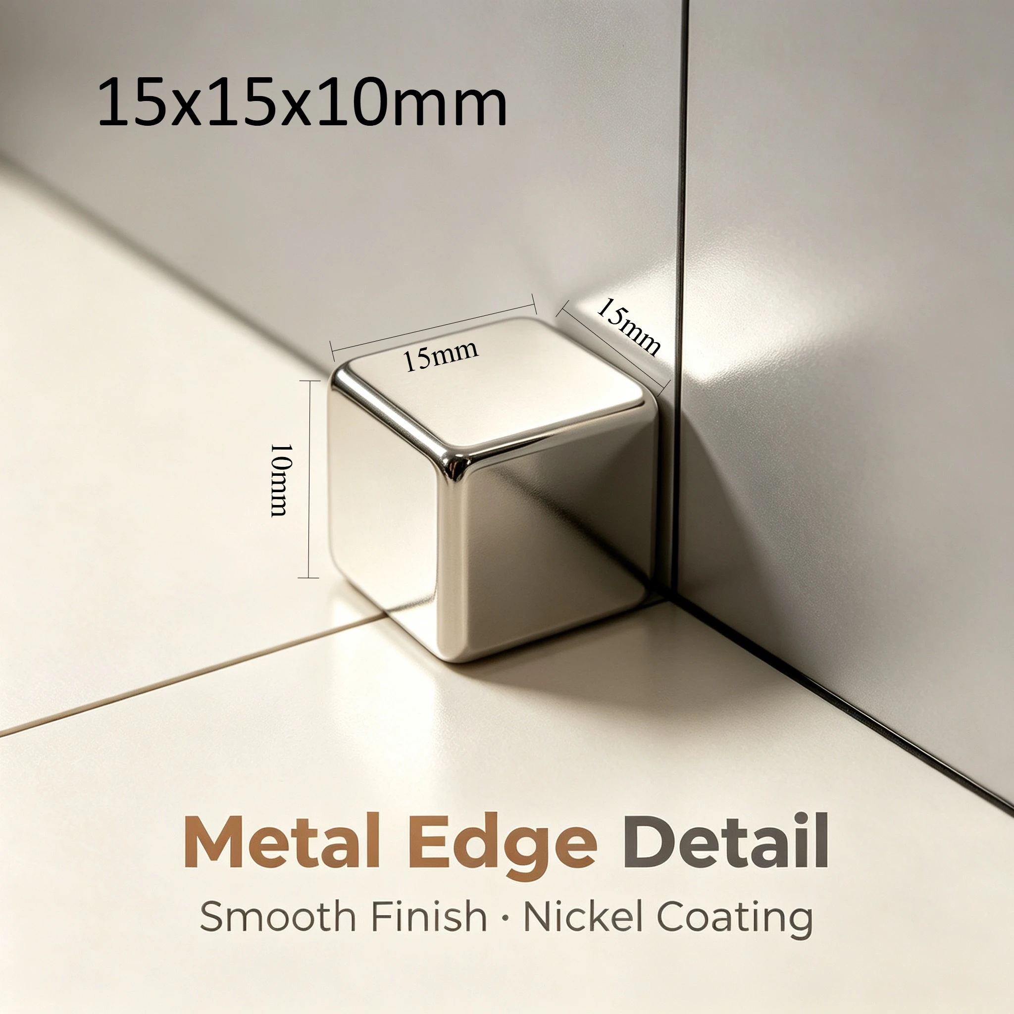 15x15x10mm Powerful NdFeB Square Block Magnet Super Strong Neodymium Magnet For DIY Handmade Home Decor Crafts