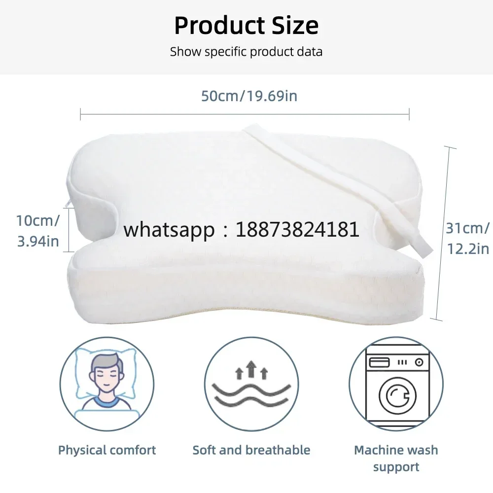 Comfort Pillow - Reduce Air Leaks, Hose Tangles, Mask Discomfort & Adjust Thickness fast shipping