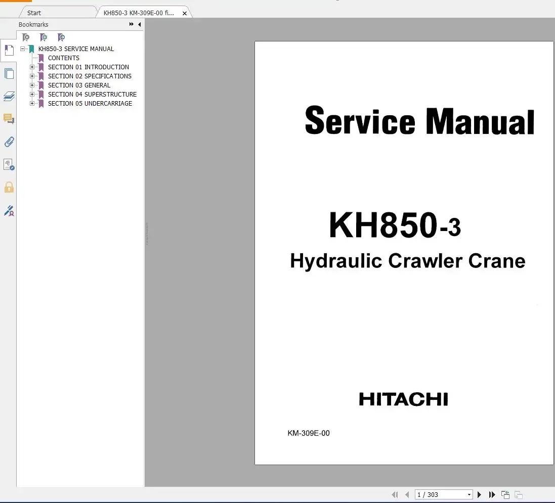 Hitachi Crawler Crane 3.05 GB Full All Model Shop Manual DVD