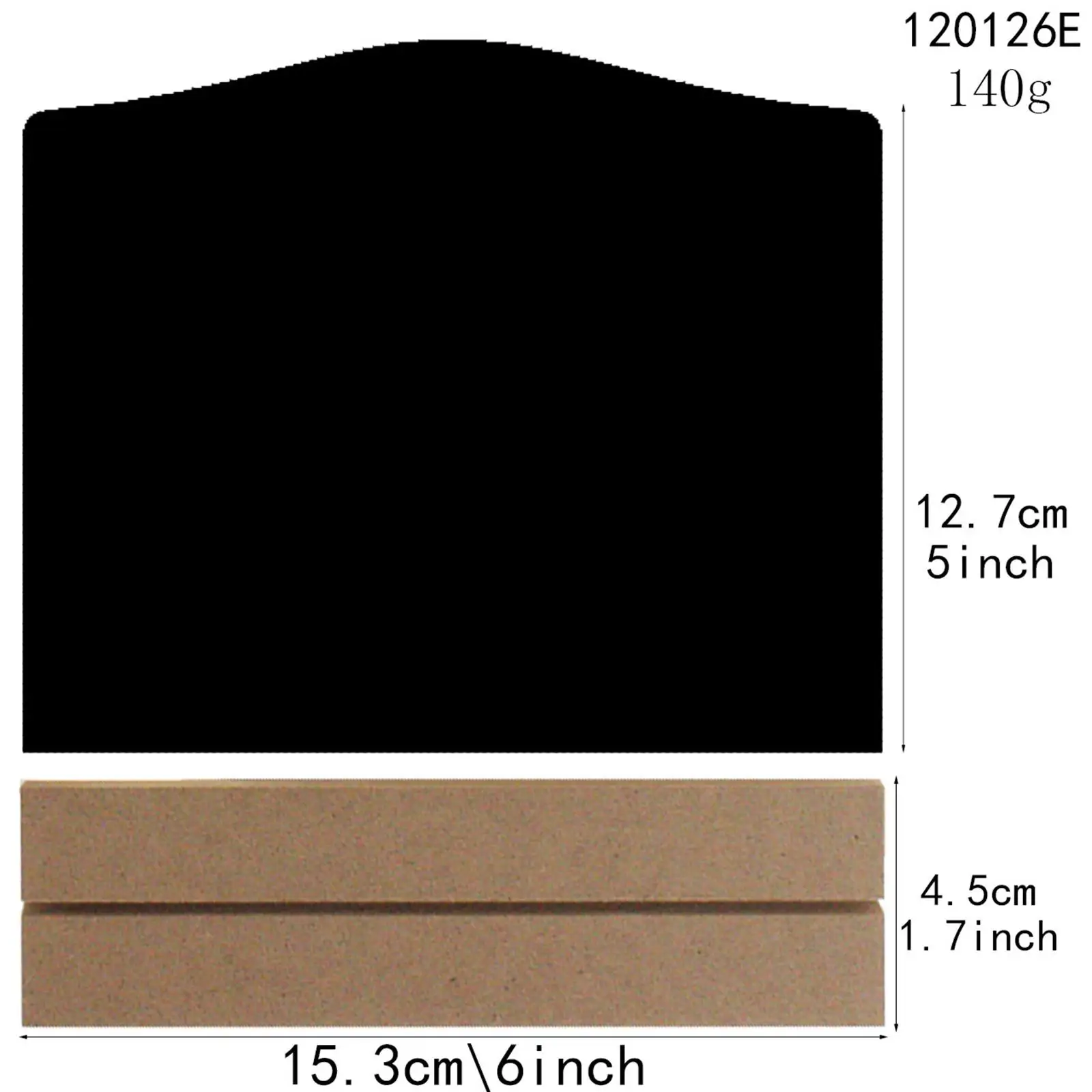 Mini Tabletop Chalkboard Sign with Wooden Base Stand, Food Signs Display Table Party Decor