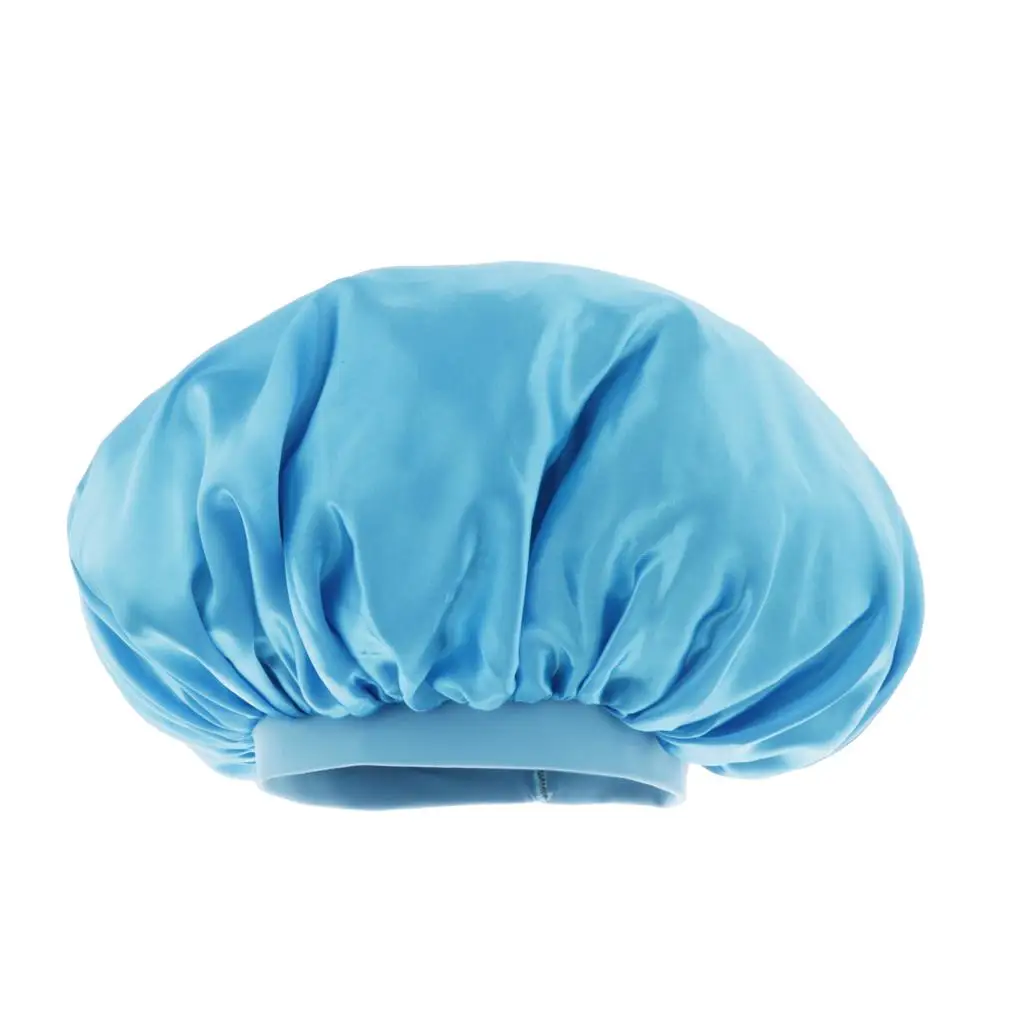 Wide Band Bonnet Night Sleep Cap Sleeping Head Cover Hair Protector for Women Girls - Choose Colors