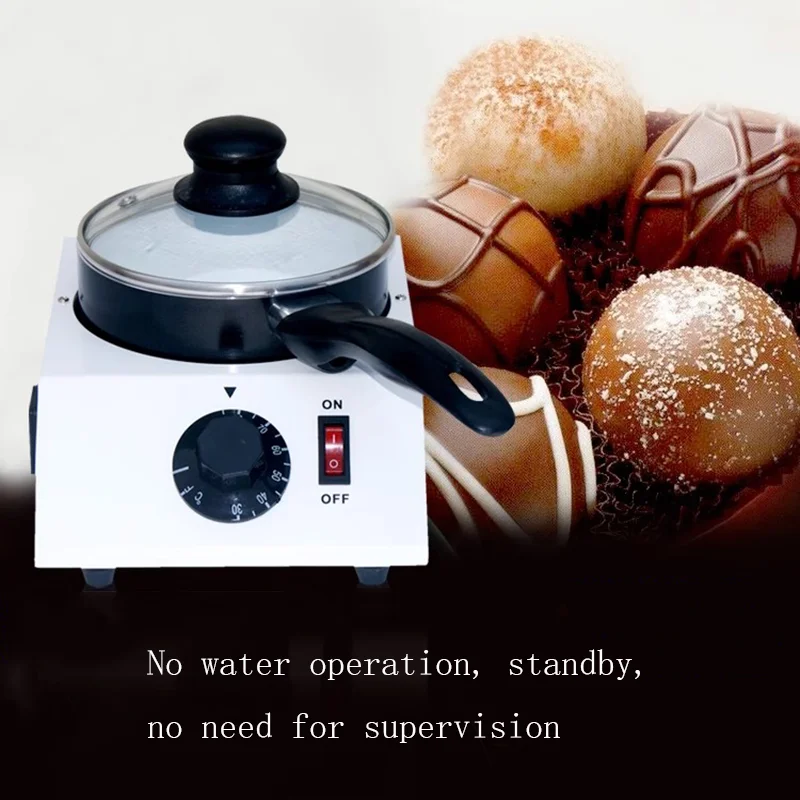 

40W Chocolate Melting Pot Electric Mini Pot Non Stick Pot for Melting Chocolate, Sugar, Butter or for Cooking Diameter 14cm