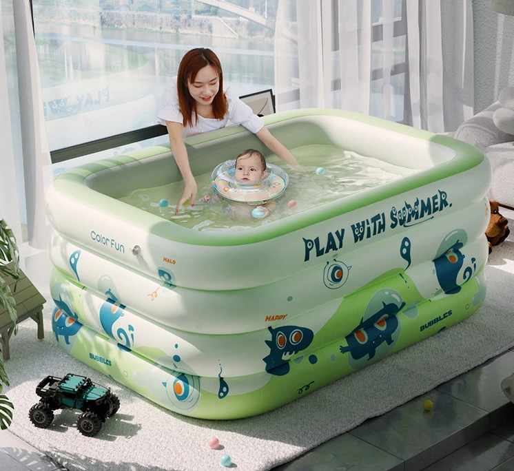 Household foldable baby bath for adults, thickened inflatable bathtub for women