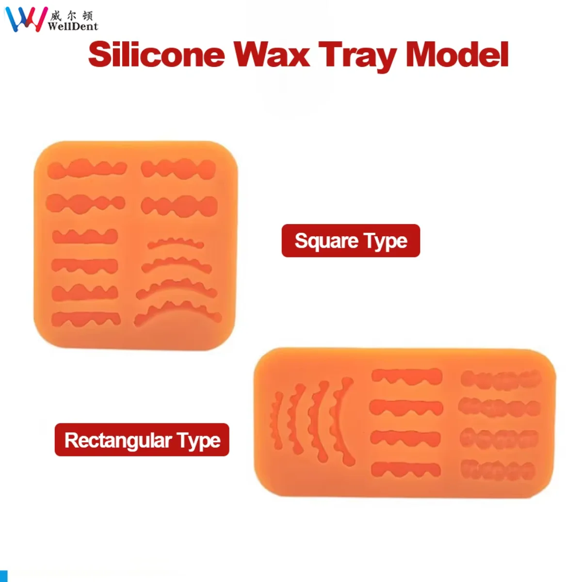 1pc Dental Lab Silicone Forming Inverted Mold Base Denture Wax Teeth Molding Tray