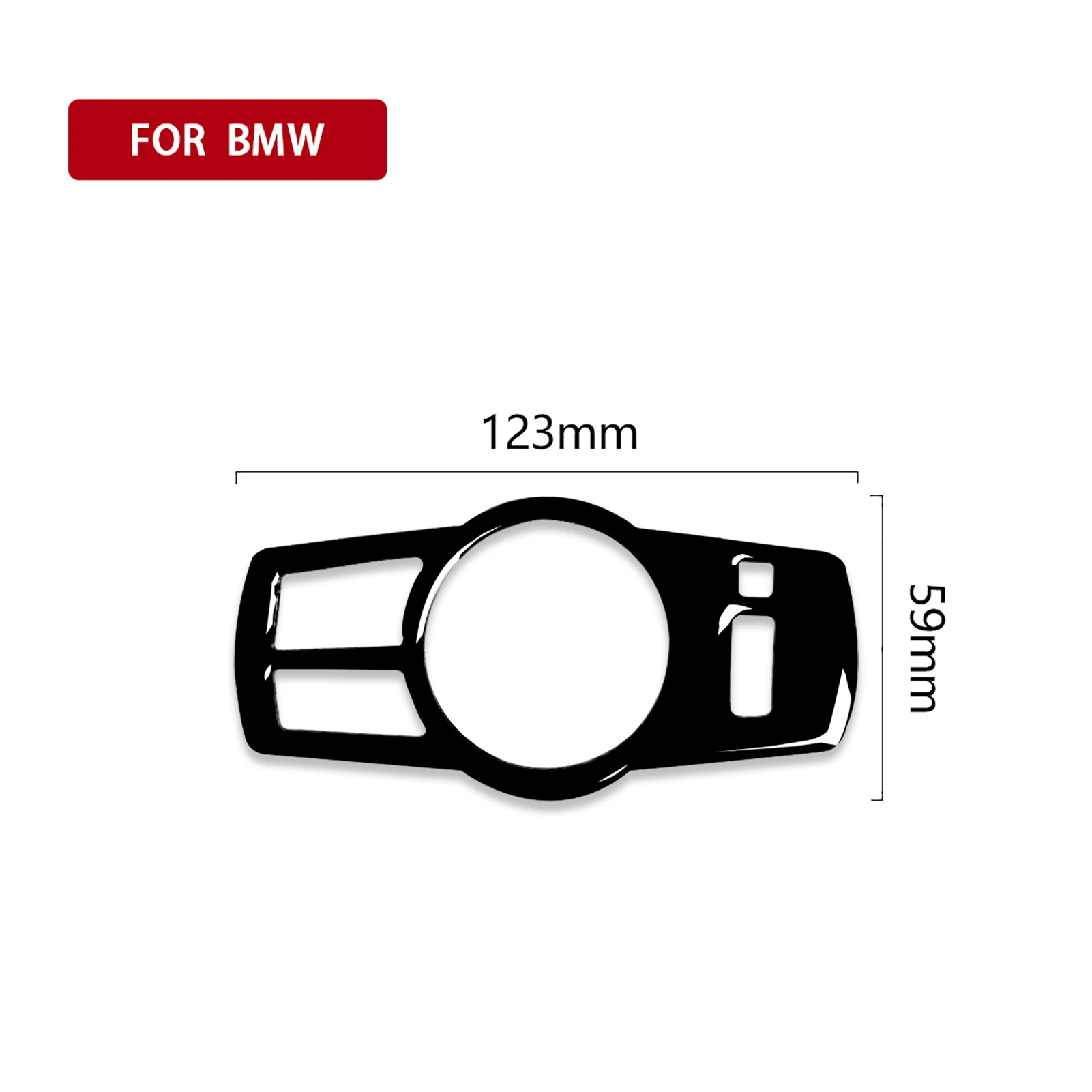 Pour BMW série 5 F10 F07 F01 F25 F26 Piano noir phare interrupteur panneau revêtement d'habillage voiture intérieur décoration accessoires autocollants