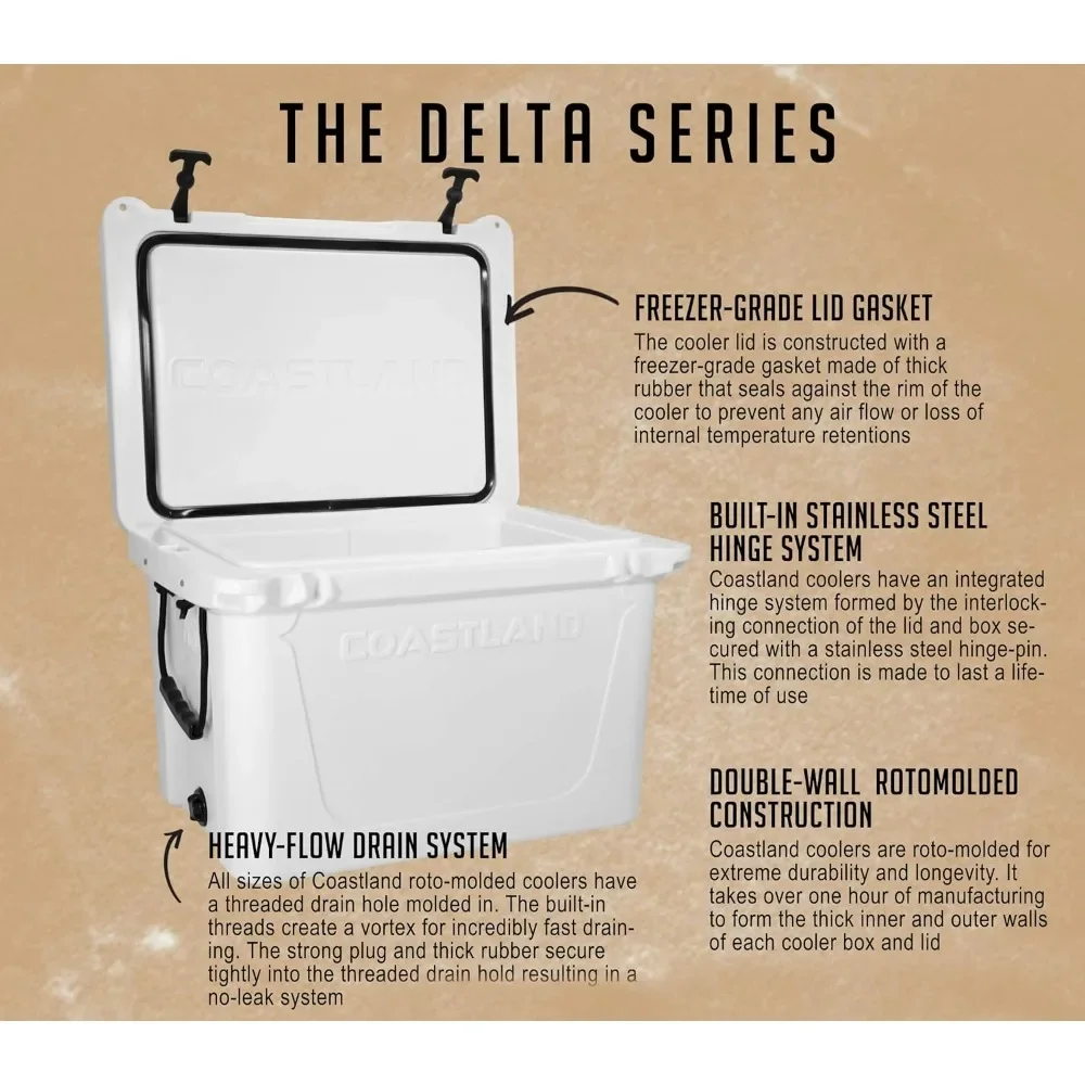 Ideal Portable Ice Chest Available in Multiple Series Rotomolded Coolers Premium Everyday Use Insulated Cooler