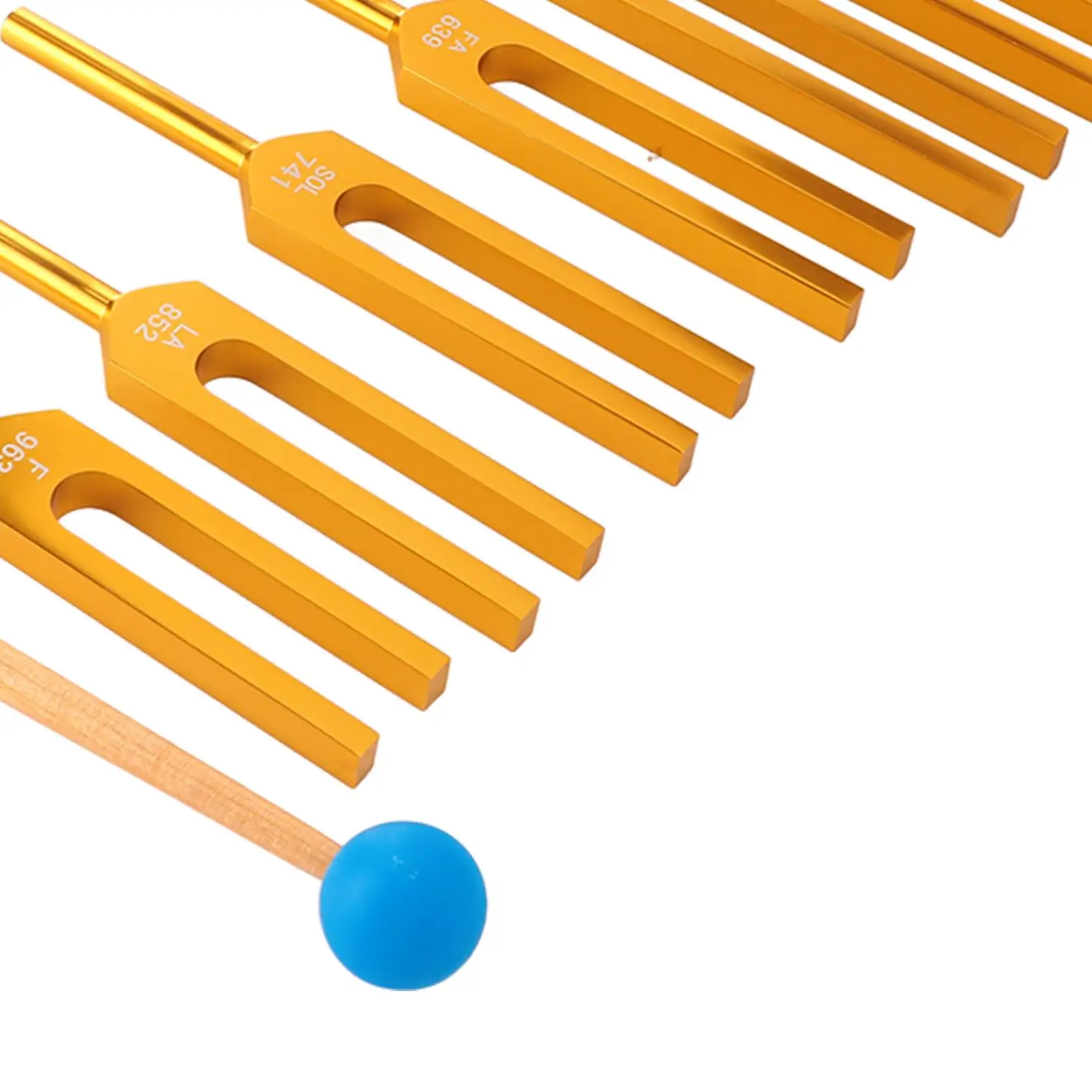 مجموعة شوكة الرنانة من سبائك الألومنيوم أداة الشوكة الرنانة الاهتزازية للعلاج الصوتي والاسترخاء