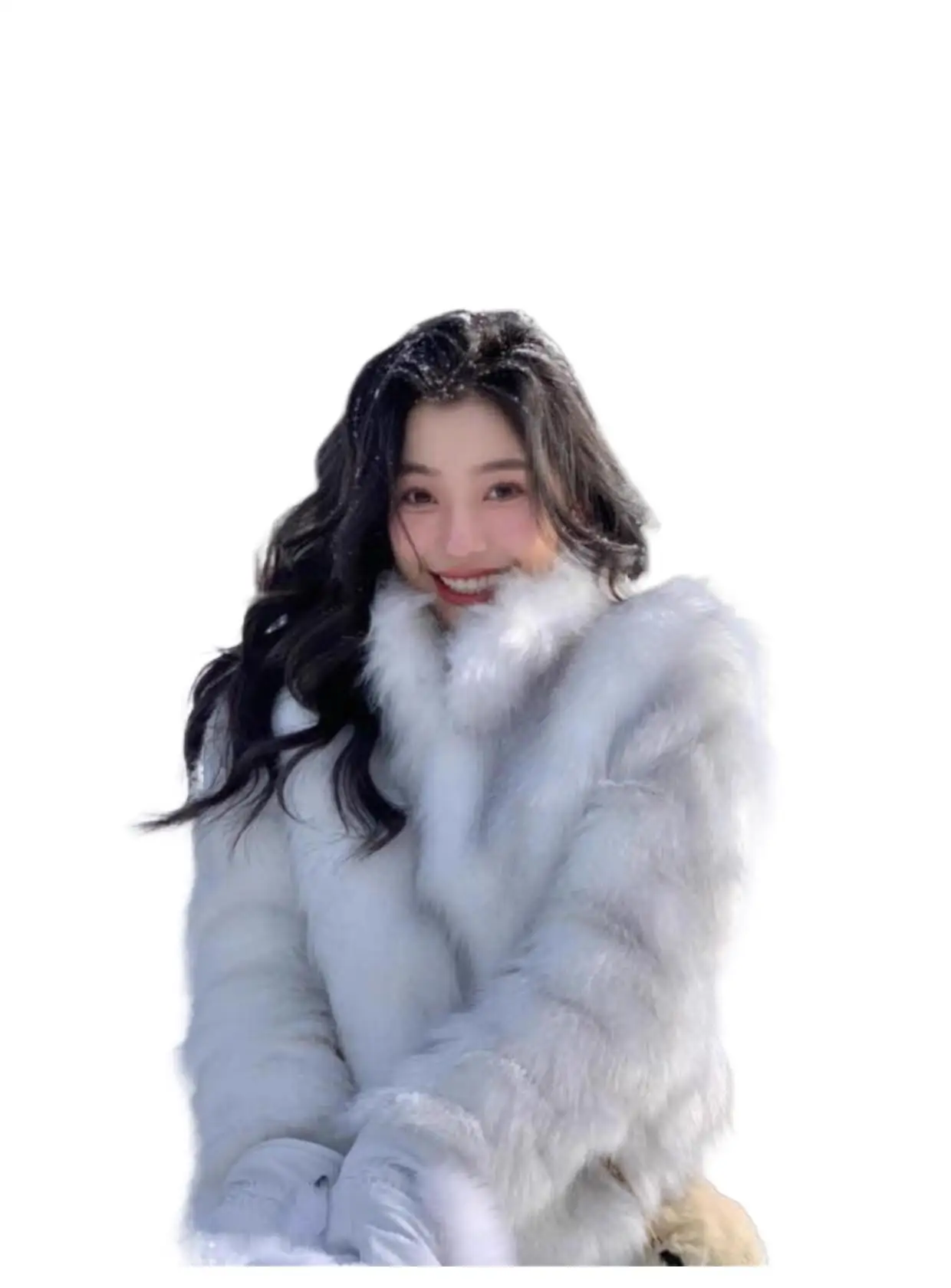

2025 Women's Clothing Imitation Fox Fur Fur Coat Winter New 1116