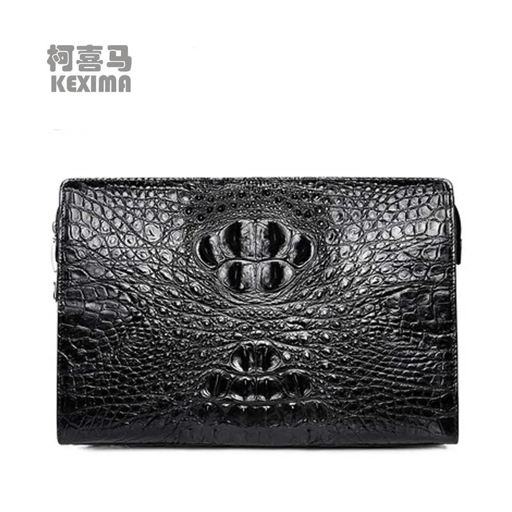 

KEXIMA hanlante crocodile handbags male Combination lock men bag business large capacity male Hand caught bag