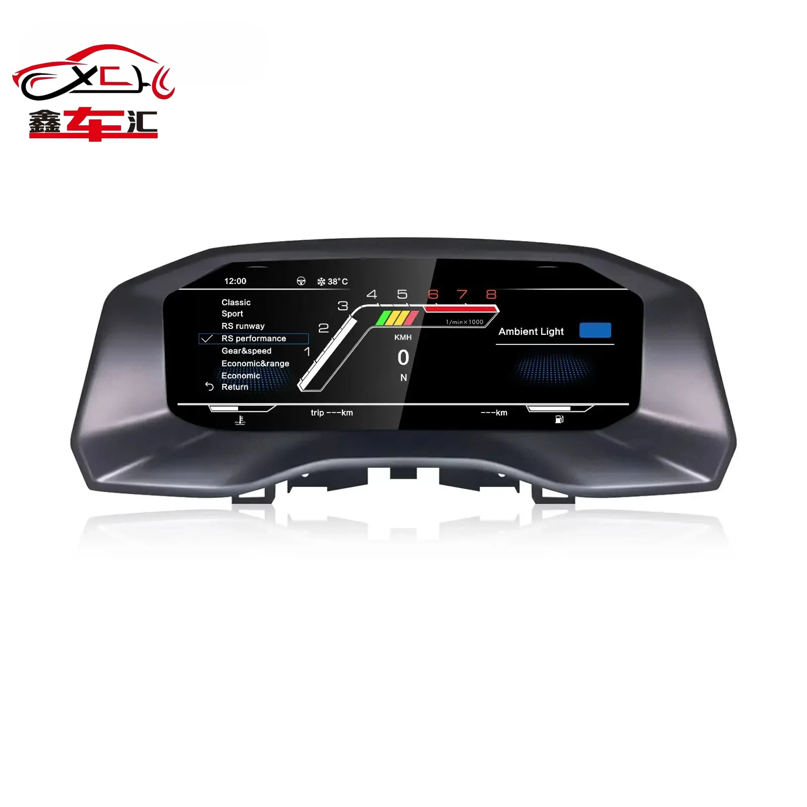 

Navihua Digital Cluster LCD Instrument Auto Meter Speedometer for Volkswagen VW Amarok 2019-2020 Virtual Cockpit Odometer Gauge