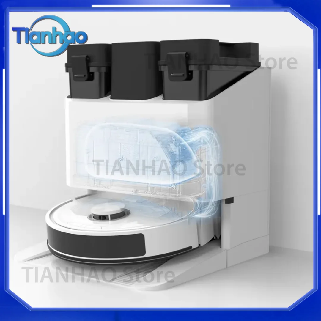 Robot Vacuum and Mop with 15000Pa Suction for ZeroTangle TruEdge Adaptive Edge Mopping Hot Air Drying Self-Emptying Auto-Mop