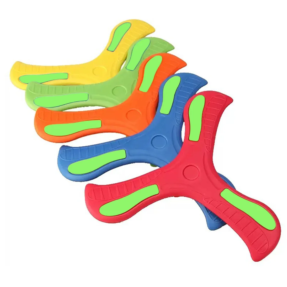 Miękki 3-listny bumerang dla dzieci – latający dysk, interaktywna zabawka sportowa na świeżym powietrzu dla dorosłych i dzieci, gra rodzinna