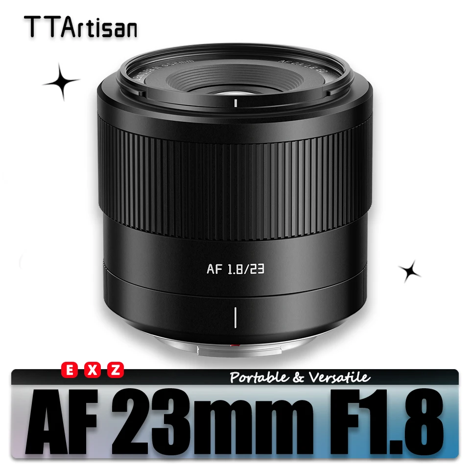 

TTArtisan AF 23mm F1.8 Large Aparture Autofocus Prime Lens for Camera Humanities Photography with Sony E Fujifilm XF-mount XT30