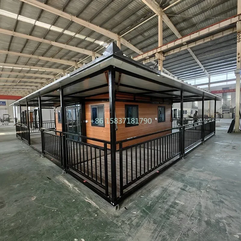 Foldable Container House 36㎡ Expandable Folding House Double-wing Customized Container House Expanding Tiny Home for Australia