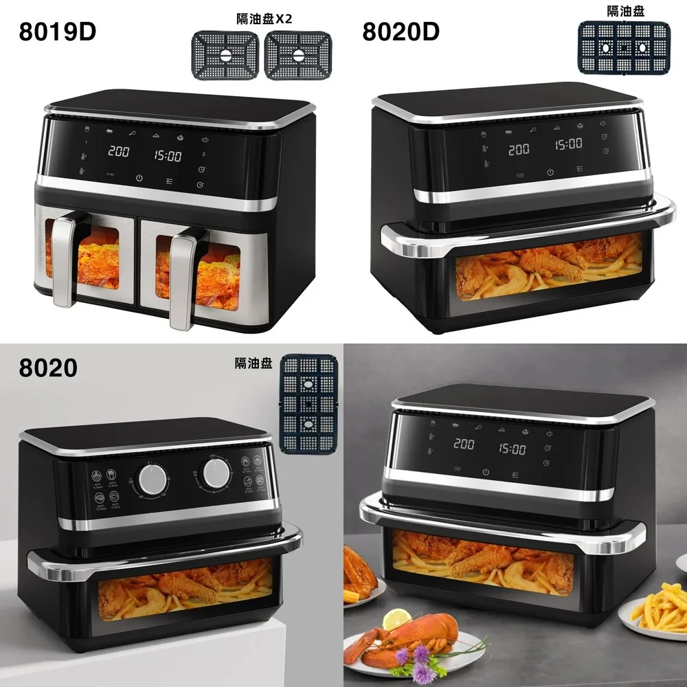 

Горячая новинка 2026: Мощная электрическая аэрофритюрница Double Bile с большой емкостью 12 л, безмасляная, для жарки рыбы, многофункциональная