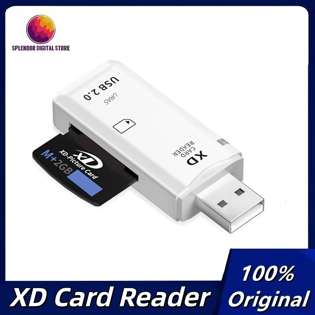 

Высококачественный USB-кардридер XD (USB 2.0) для фотокамер Olympus и Fuji, адаптер памяти для компьютера, Plug and Play