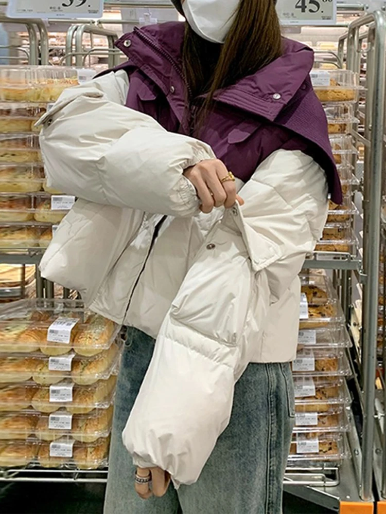 

Корейский дизайн, сенсационный цвет, пуховая хлопковая куртка, женская осенне-зимняя новая высококачественная верхняя одежда маленького размера с хлебом