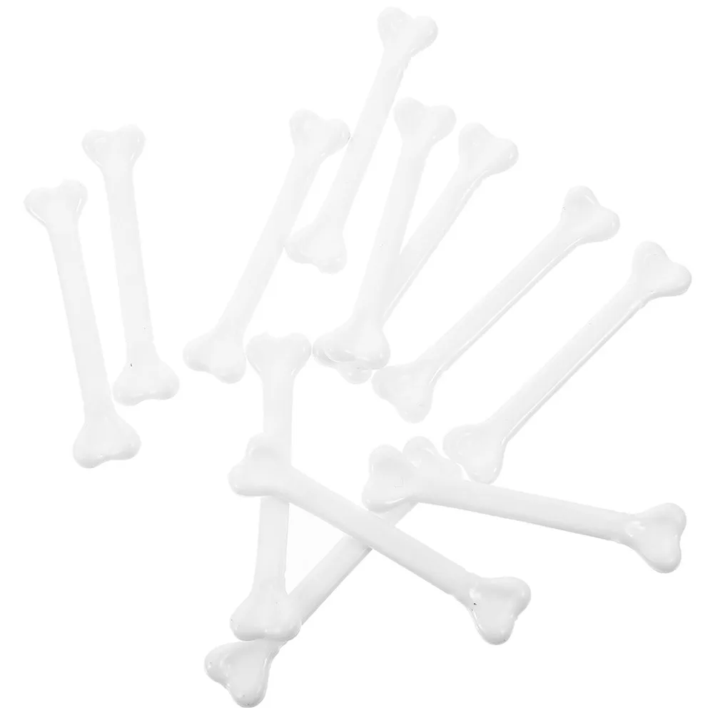 

24pcs Bones Decor Plastic Mini Tabletop Halloween Bone Props DIY Accessories Realistic Horror Party Gifts