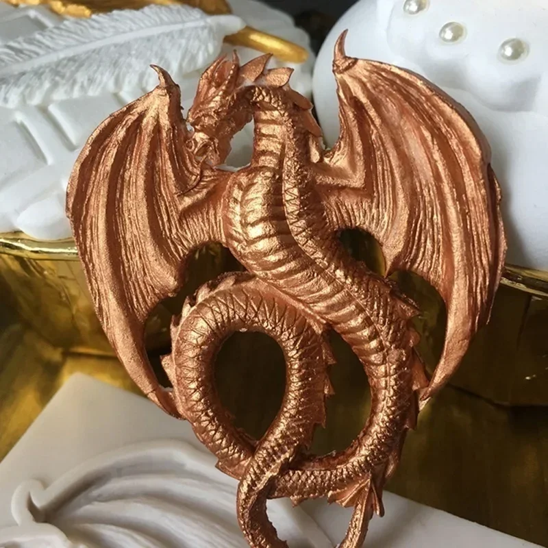 3D Dragon Silicone Resin Molds Pastry Fondant Mould Wedding Cake Decoration Tools Kitchen Baking Accessories Cake Accessories