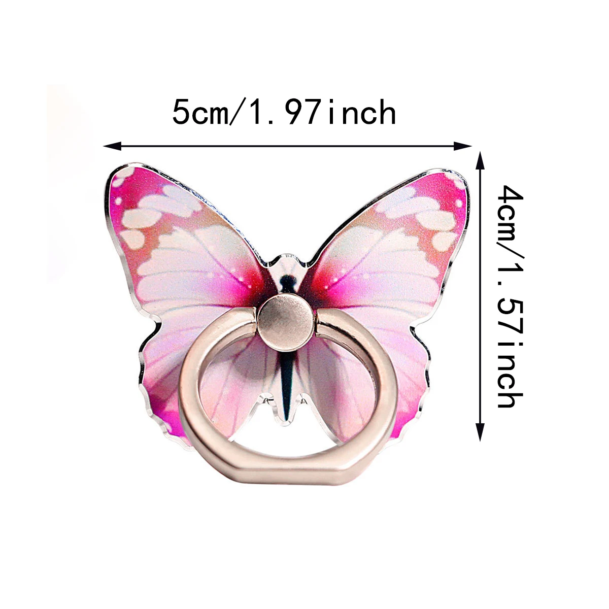 Роскошный универсальный красивый держатель для мобильного телефона с бабочкой, подходящий держатель для мобильного телефона на палец, клейкий держатель