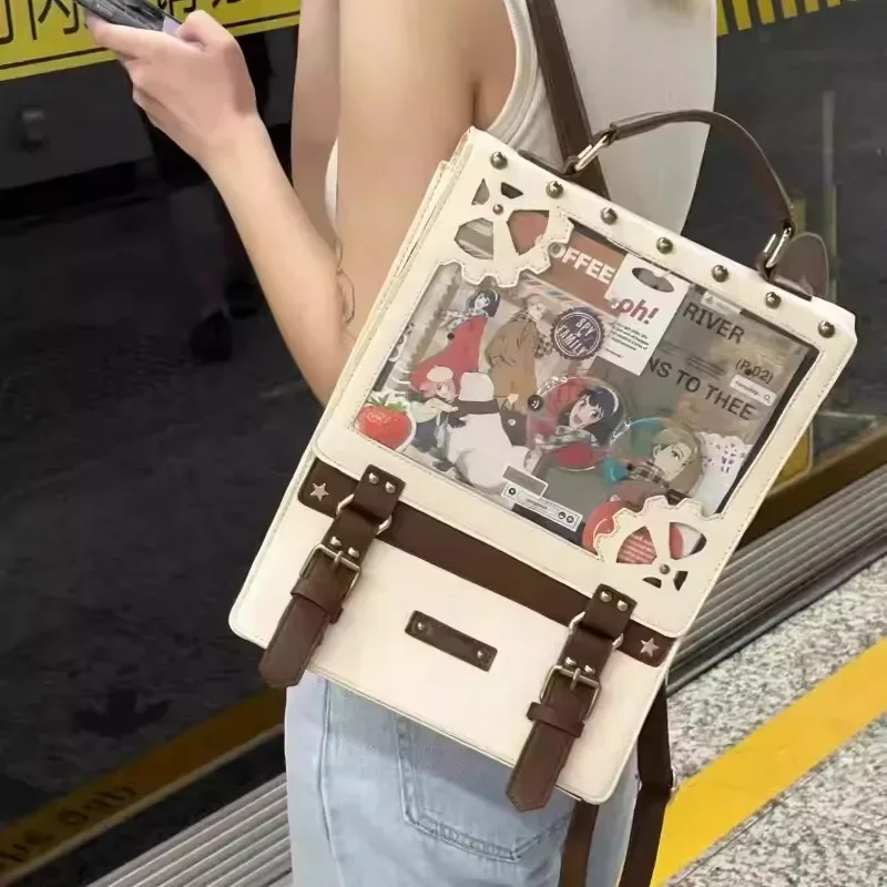 

Модная модная студенческая сумка Ita Mochila на каждый день, школьная сумка большой емкости Mochilas Mujer, винтажные повседневные сумки, женский рюкзак