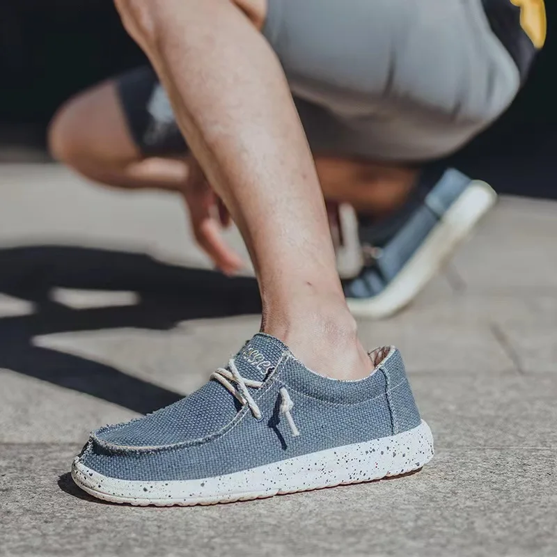 Men's Vulcanized Shoes, Large Size Cloth Shoes, Men's Breathable Casual Shoes, New Summer Casual Shoes, Trend Canvas Shoes