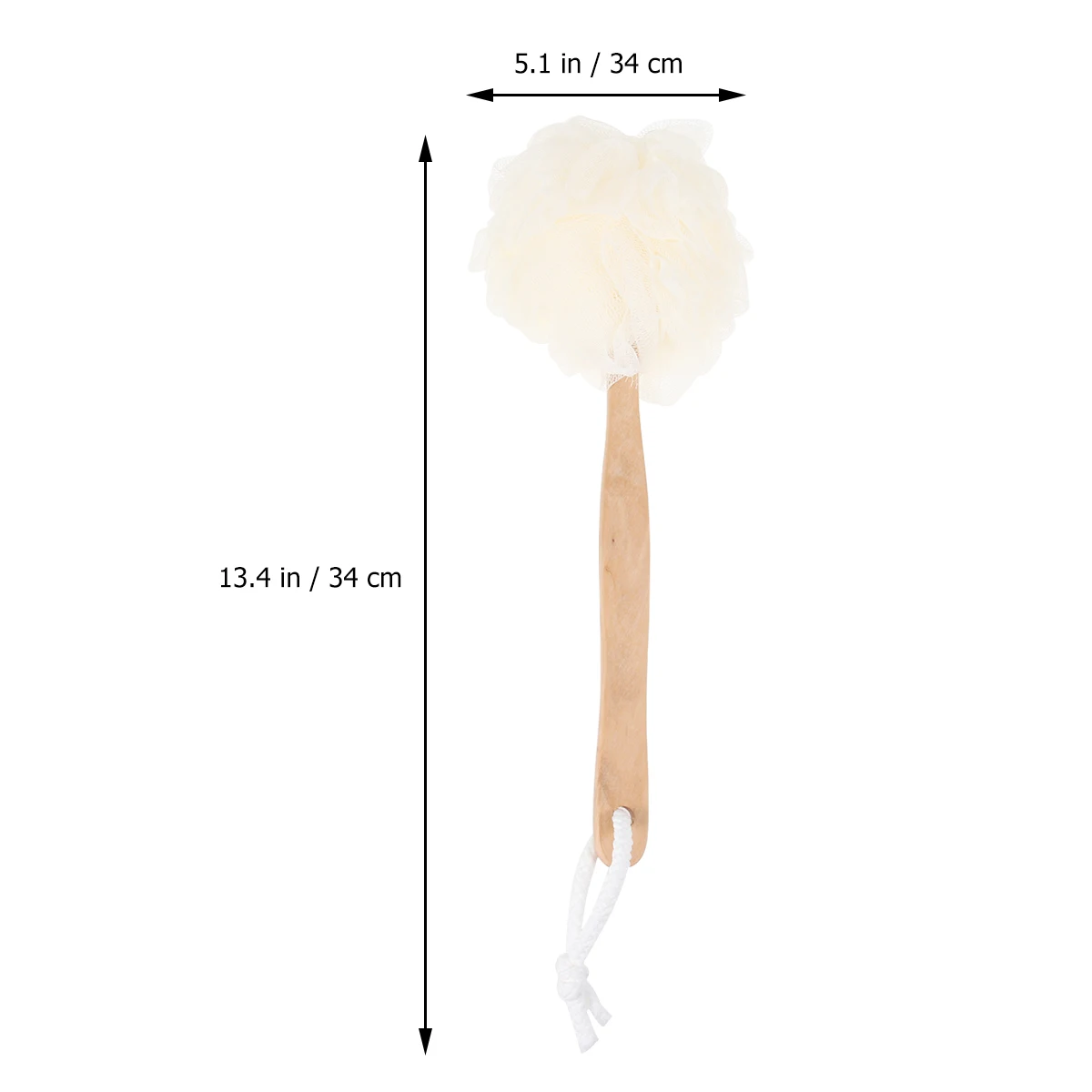 

3pcs Bath Ball Long Handle Back Scrubber Shower Foot Sponges Stick Soft Bristle Nylon Material Remove Dead Skin Dirt