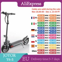 JOYOR Y6-S Adult Electric Scooter 500W EScooters 48V 18Ah Battery Up to 70KM Range 40Km/h Max Speed 10 Inch Wheel EScooter