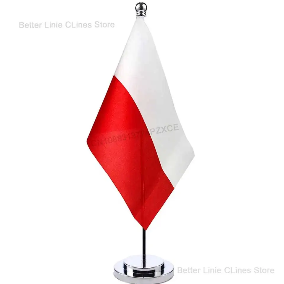 12*8cm stabilne OScams Polska flag linie White Red Europe Poland 4k flag europa polska Indoor Outdoor Hand Held flag