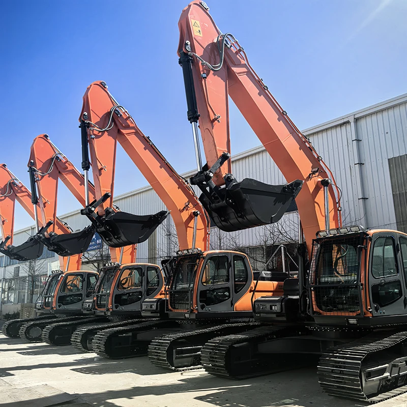 Mining Excavator Water Cooling Turbocharged Engine Overload Hydraulic Lock Complete Warning Alarm Mine Site Working Equipment