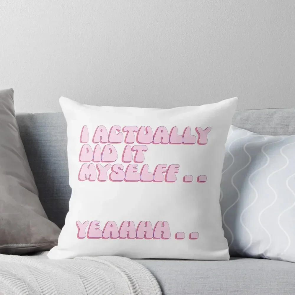 

I actually did it myself. Julia Fox Quotes Throw Pillow luxury decor Decorative Sofa Cushion pillow