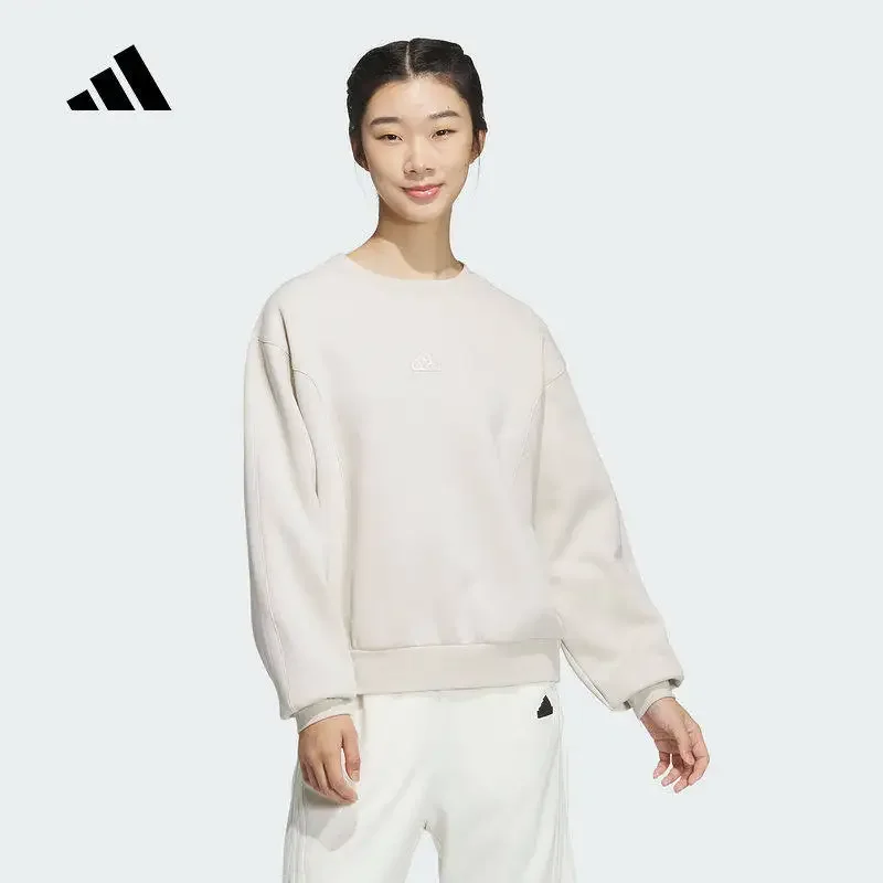 adidas Striped Hem French Terry Hood Preppy Style All Match Soft Pocket Street OutfitJJ3568 1PCS