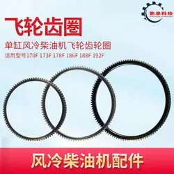 Air-cooled Diesel Generator Accessories Micro-tiller 5KW 170F 178F 186F A188 Electric Start Flywheel Tooth Ring