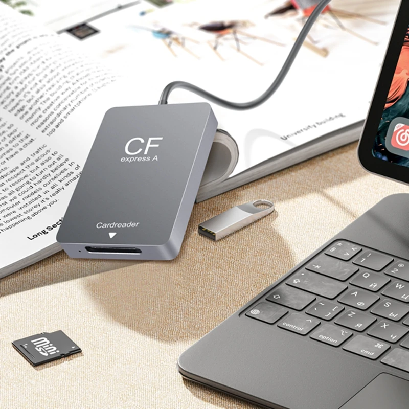 Cfexpress Type A Kaartlezer USB3.1 Gen2 Adapter 10Gbps Voor Windows XP Met Kabel Voor SLR