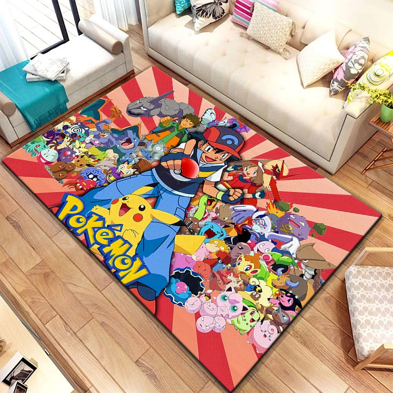 Pokemon Carpet, Living Room Bedroom Floor Mat Kitchen Mat Bedroom Mat,bedroom Decor Birthday Gift Yoga Mat,bedroom ,area Rug