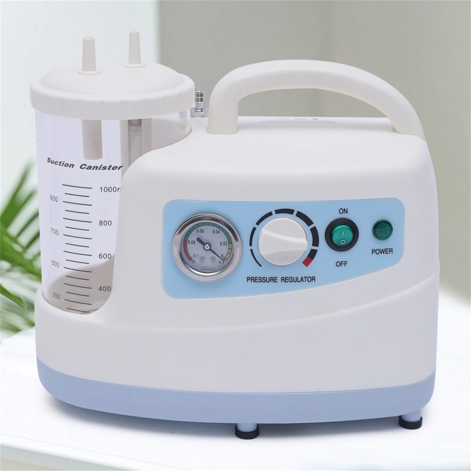 Portable Sputum Suction Quiet Suction Unit with 1000ml Bottle Surgical Aspirator Machine For Medical Dental