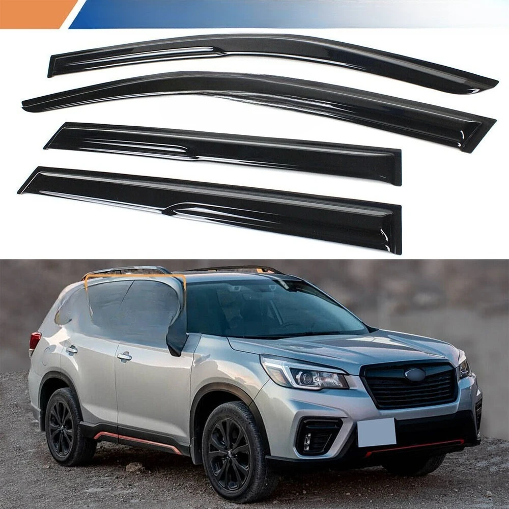 

Для Subaru Forester 2019-2024: Ветровики (дефлекторы окон) в стиле JDM Mugen, защита от дождя