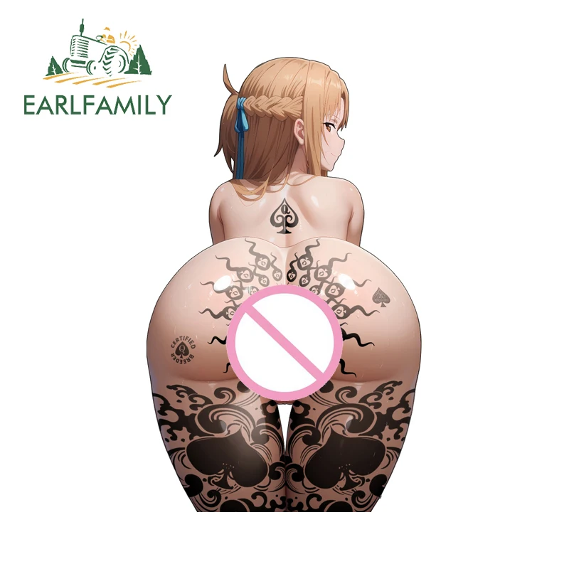 

EARLFAMILY Naked Loli Full of Tattoo Car Stickers Anime NSFW Girl Car Accessories Decal JDM Sexy Sticker Creativite Decoration