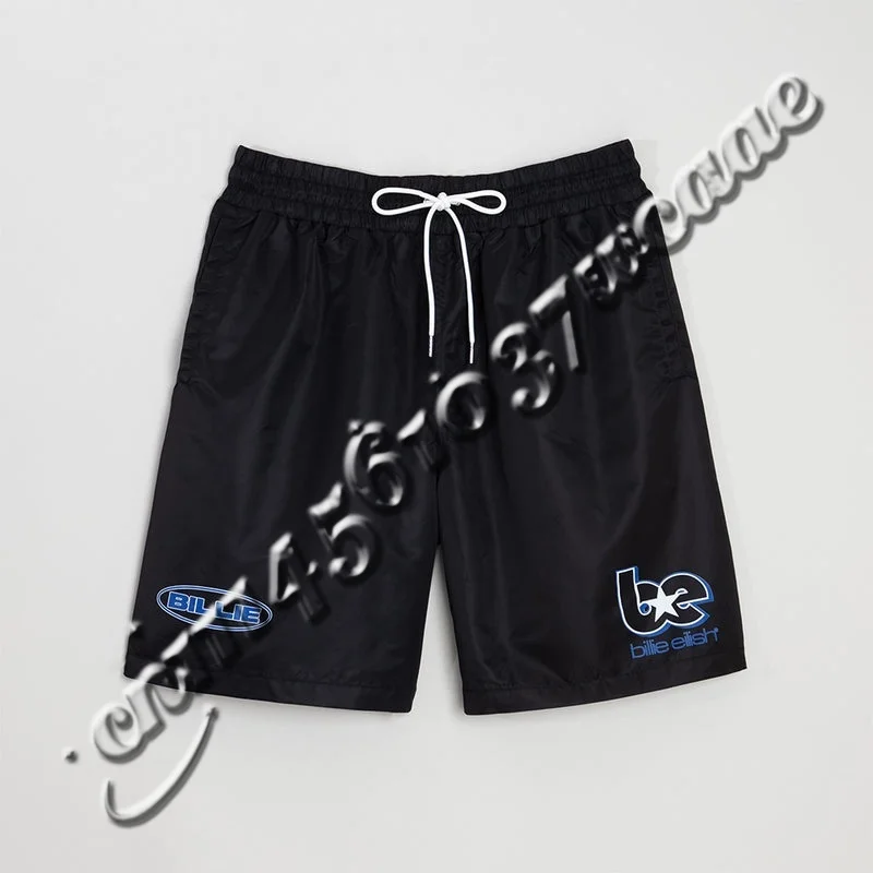 Nueva Serie 2026 de Shorts Casuales Holgados de Verano con Temática de la Gira de Billieilish, Estilo Urbano Americano Unisex, para Fans como Regalo