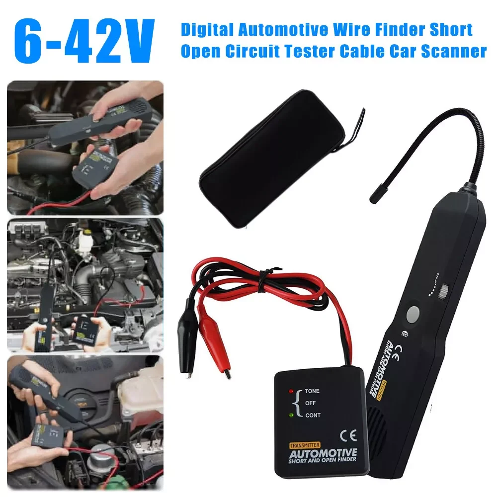 

EM415PRO Автомобильный искатель короткого открытия EM415 PRO 6-42 В постоянного тока Автомобильный детектор короткого замыкания Инструмент для ремонта автомобиля Трек Кабели Провода