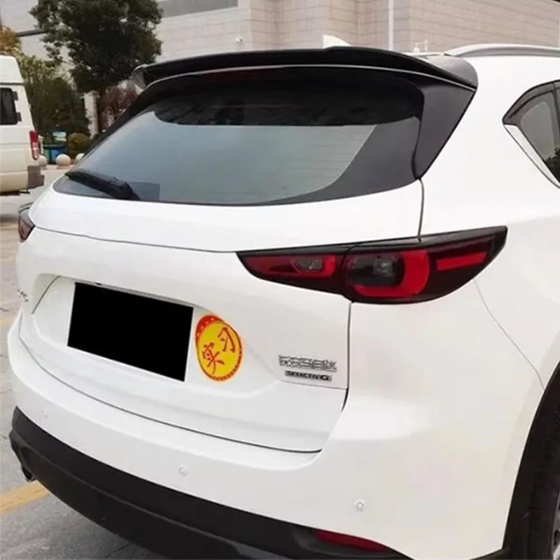 Platinum Steel Gray For Mazda CX-5/2017-2021 Rear Roof Spoiler Wing Accessories ABS Material Trunk Tail Lip Body Kit view 2