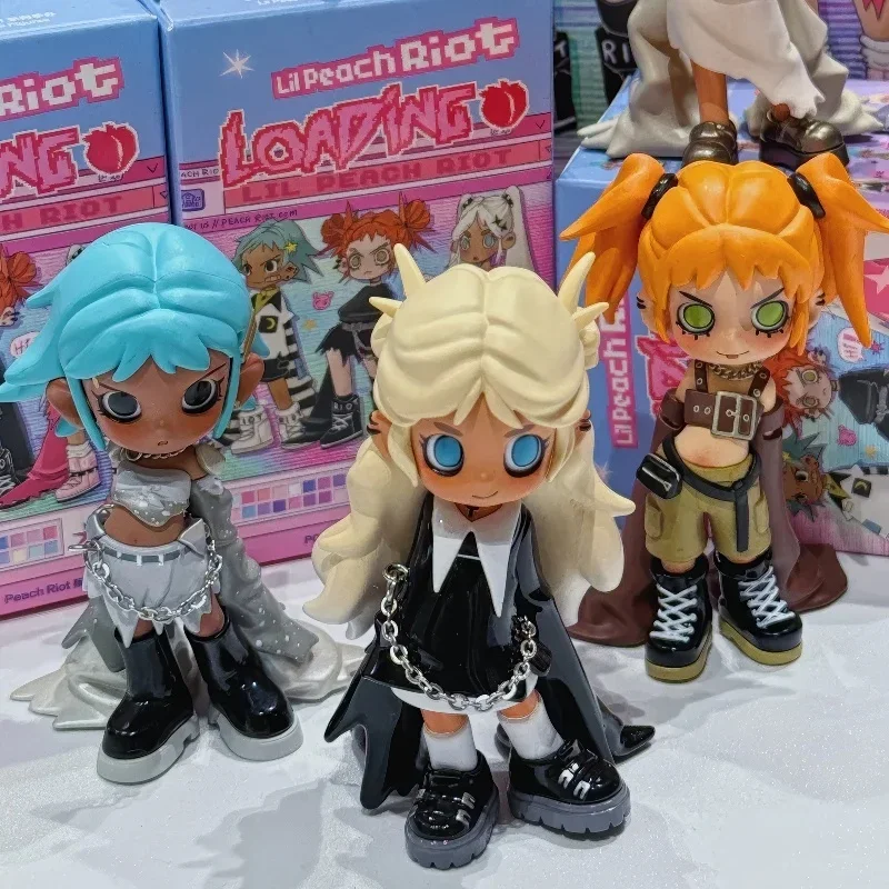 Lil Peach Riot Loading Series Blind Box Anime Figure Lil Peach Riot Frankie Gigi Poppy Mystery Box Toy Surprise Bag Decor Gift