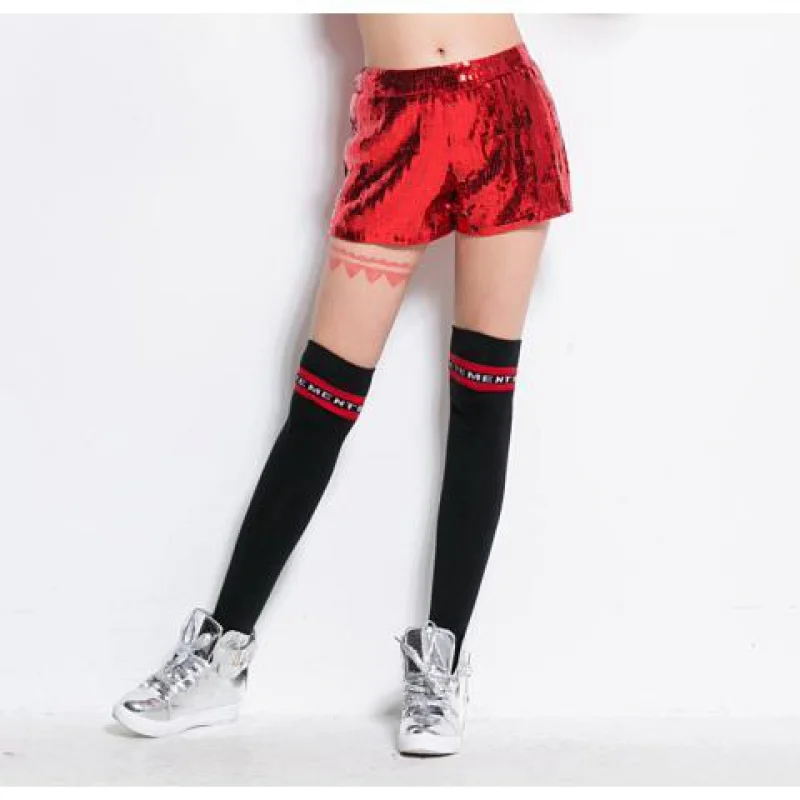 Women Performance Costume Nightclub Wear Sequined Shorts Stage Wear Jazz Shorts