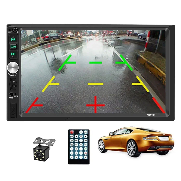 7'' 2 DIN Car Radio touch screen Ap ple Carplay & Android Auto FM Autoradio Multimedia with BT Mirror link 7012