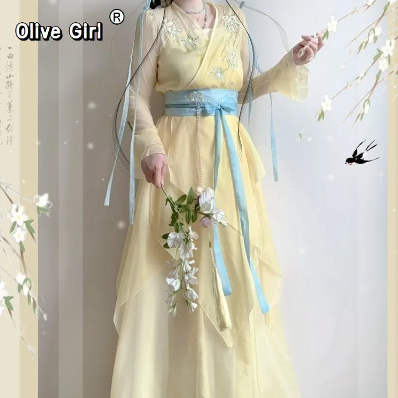 olivegirl-hanfu-dress-embroidered-flower-chiffon-elegant-fairy-costume-original-long-style-daily-ancient-set-summer-cosplay