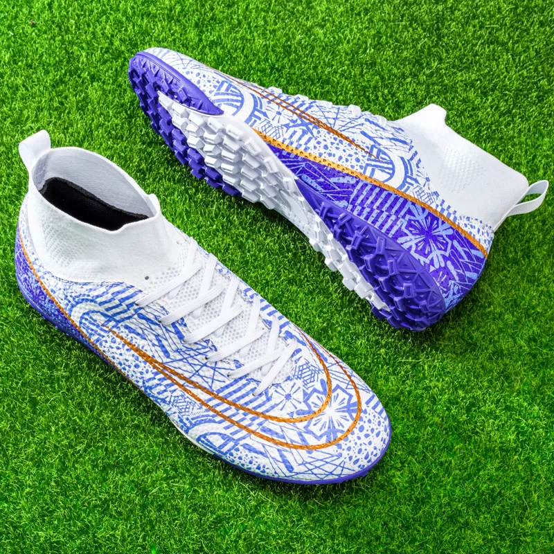 2023 Hot-Selling Football Boots Men\'s Soccer Cleats TF/FG Kids Wear-Resistant Training Shoes Outdoor Non-Slip Sneakers Size34-46