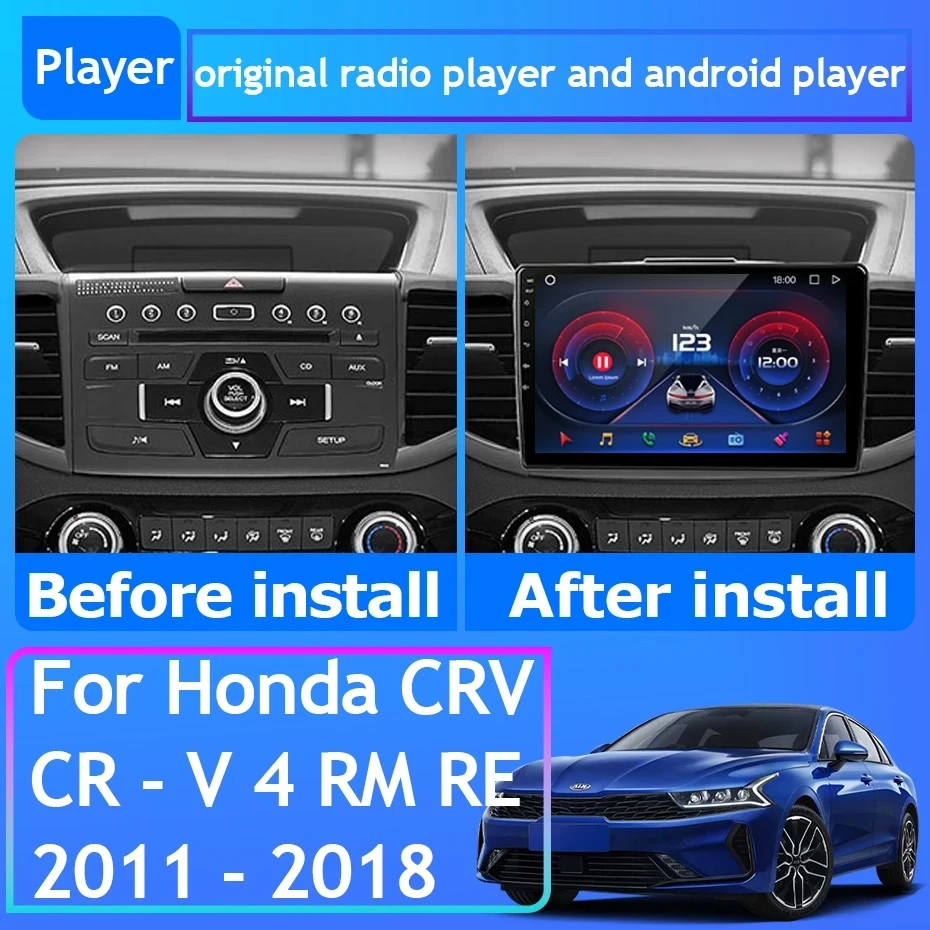 

Автомобильный радиоприемник Carplay для Honda CRV CR-V 2011-2016 GPS-навигация Android Auto No 2din DVD мультимедийный плеер Bluetooth Wifi