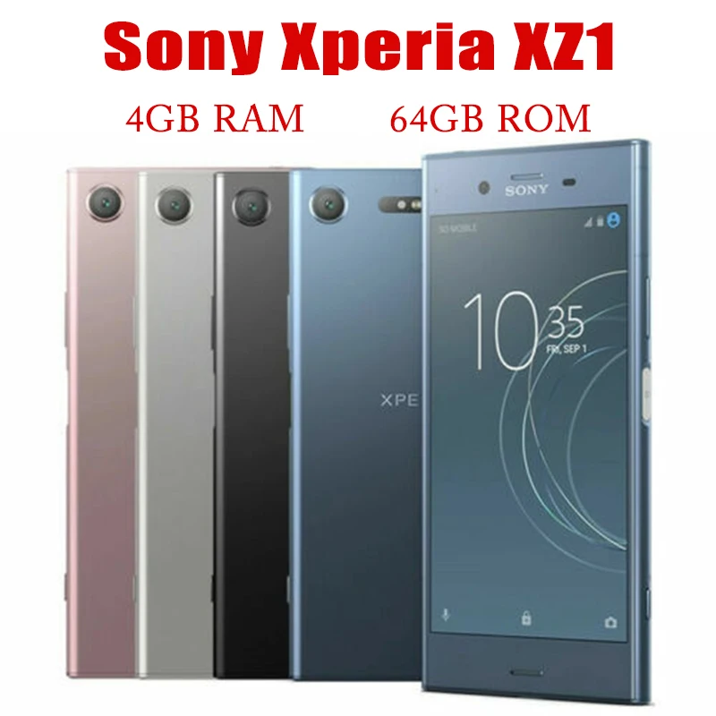 SONY Xperia XZ1 G8341 G8342 JP Verson 1/2 Sim Card 4G RAM+64G ROM 5.2